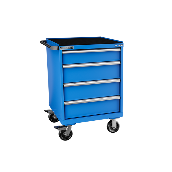 4-Drawer Mobile Modular Cabinet SW0401IL | 28-1/4"W x 42-1/4"H x 28-1/2"D bright blue