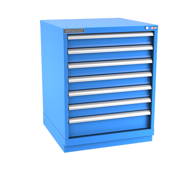 7-Drawer Modular Cabinet SW0701 | 28-1/4"W x 35-7/8"H x 28-1/2"D bright blue