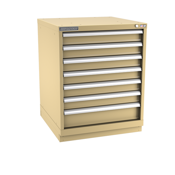 7-Drawer Modular Cabinet SW0701 | 28-1/4"W x 35-7/8"H x 28-1/2"D beige