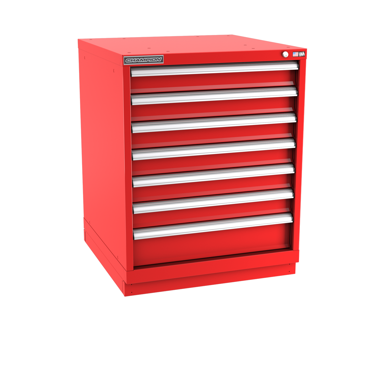 7-Drawer Modular Cabinet SW0701 | 28-1/4"W x 35-7/8"H x 28-1/2"D red