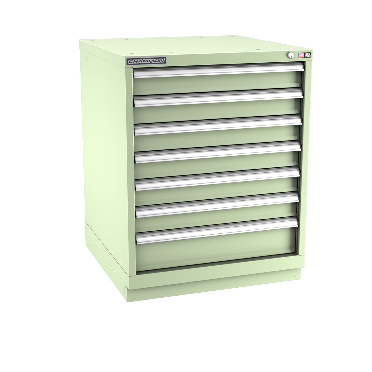 7-Drawer Modular Cabinet SW0701 | 28-1/4"W x 35-7/8"H x 28-1/2"D seafoam green