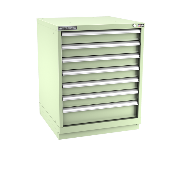 7-Drawer Modular Cabinet SW0701 | 28-1/4"W x 35-7/8"H x 28-1/2"D seafoam green