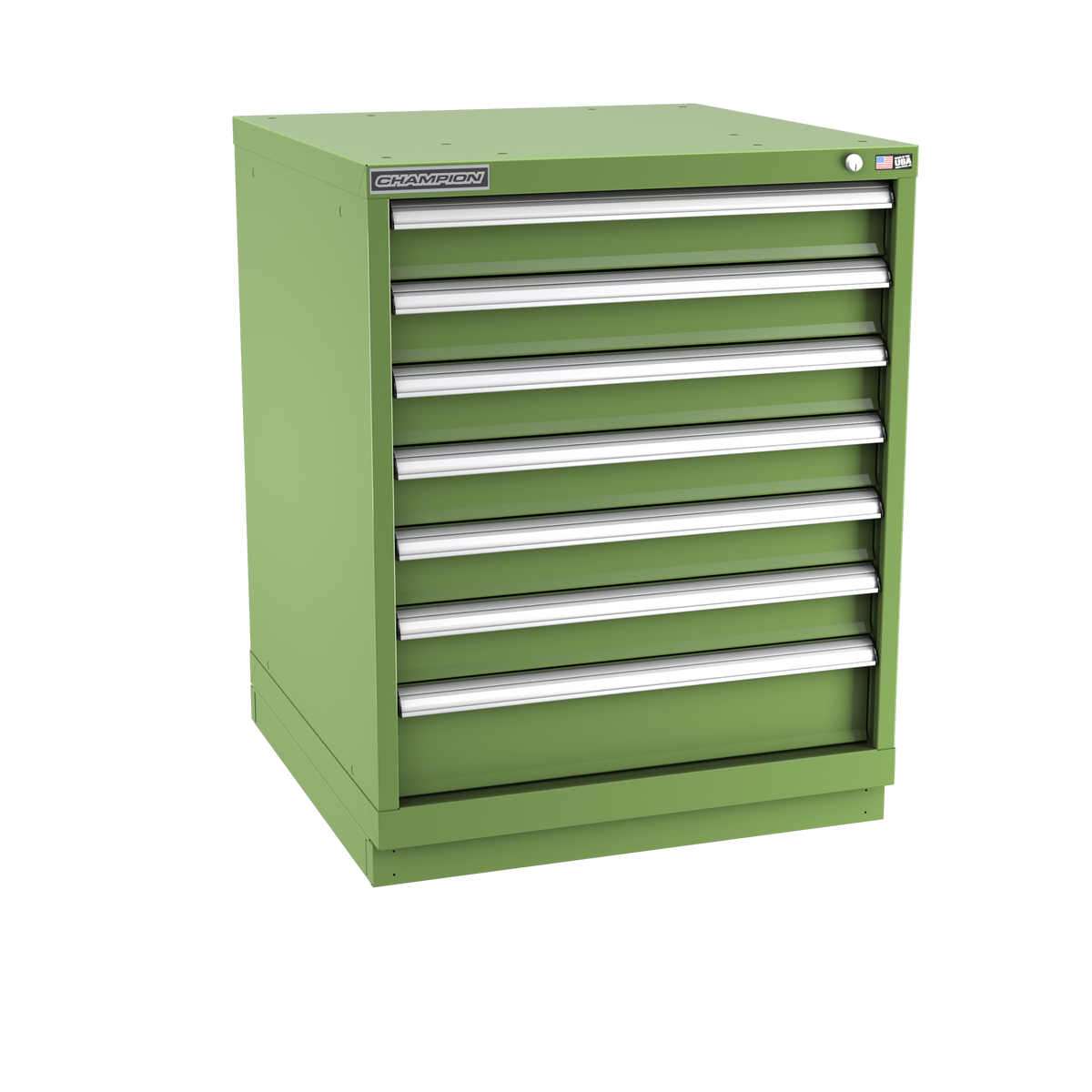 7-Drawer Modular Cabinet SW0701 | 28-1/4"W x 35-7/8"H x 28-1/2"D vista green