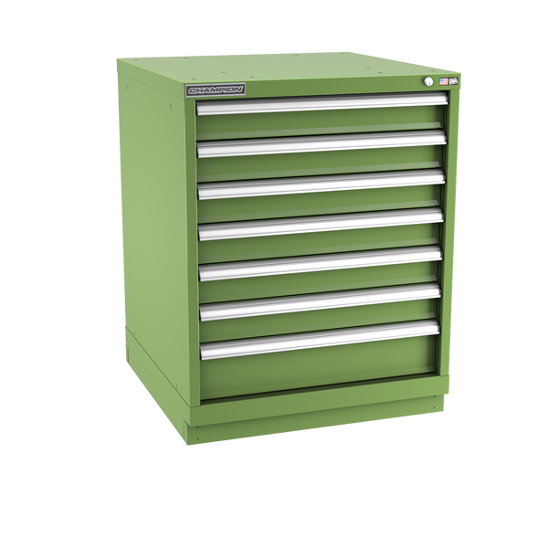 7-Drawer Modular Cabinet SW0701 | 28-1/4"W x 35-7/8"H x 28-1/2"D vista green