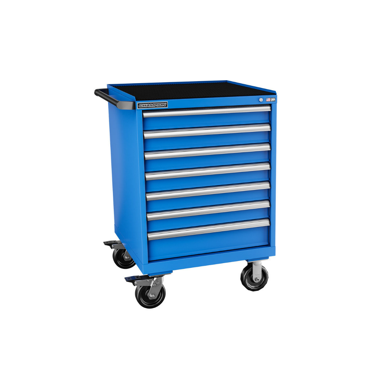 7-Drawer Mobile Modular Cabinet SW0701IL | 28-1/4"W x 42-1/4"H x 28-1/2"D bright blue