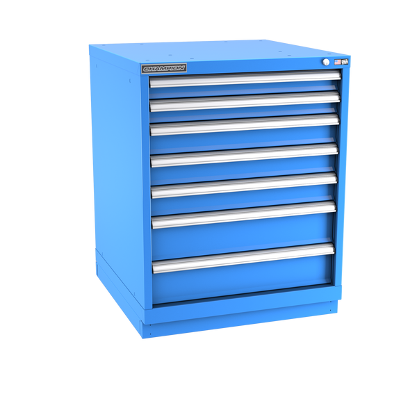 7-Drawer Modular Cabinet SW0702 | 28-1/4"W x 35-7/8"H x 28-1/2"D bright blue