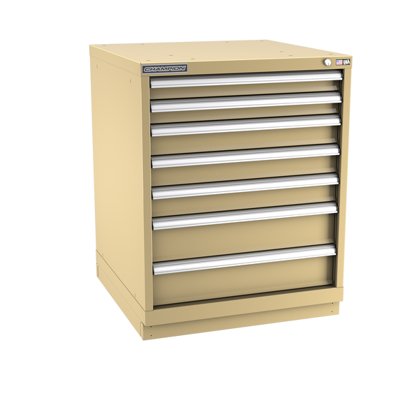 7-Drawer Modular Cabinet SW0702 | 28-1/4"W x 35-7/8"H x 28-1/2"D beige