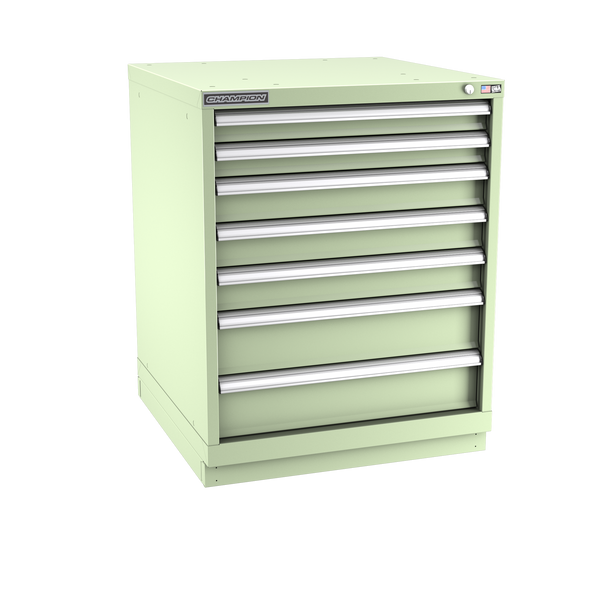 7-Drawer Modular Cabinet SW0702 | 28-1/4"W x 35-7/8"H x 28-1/2"D seafoam green