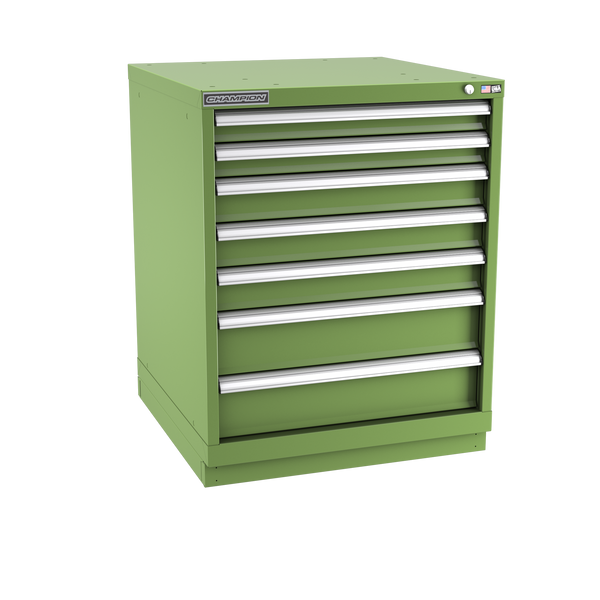 7-Drawer Modular Cabinet SW0702 | 28-1/4"W x 35-7/8"H x 28-1/2"D vista green