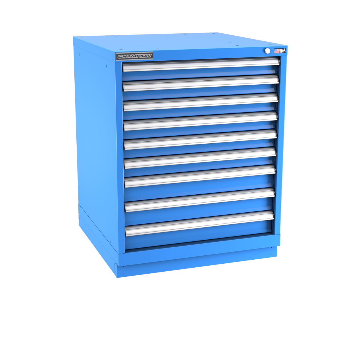 9-Drawer Modular Cabinet SW0901 | 28-1/4"W x 35-7/8"H x 28-1/2"D bright blue