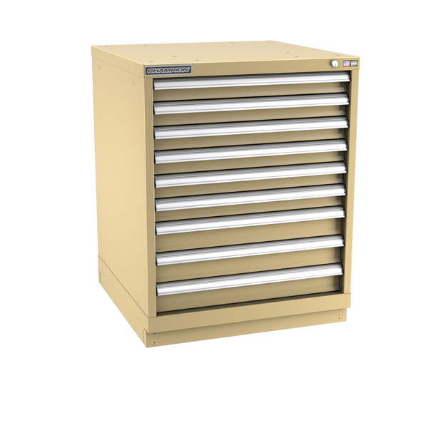 9-Drawer Modular Cabinet SW0901 | 28-1/4"W x 35-7/8"H x 28-1/2"D beige