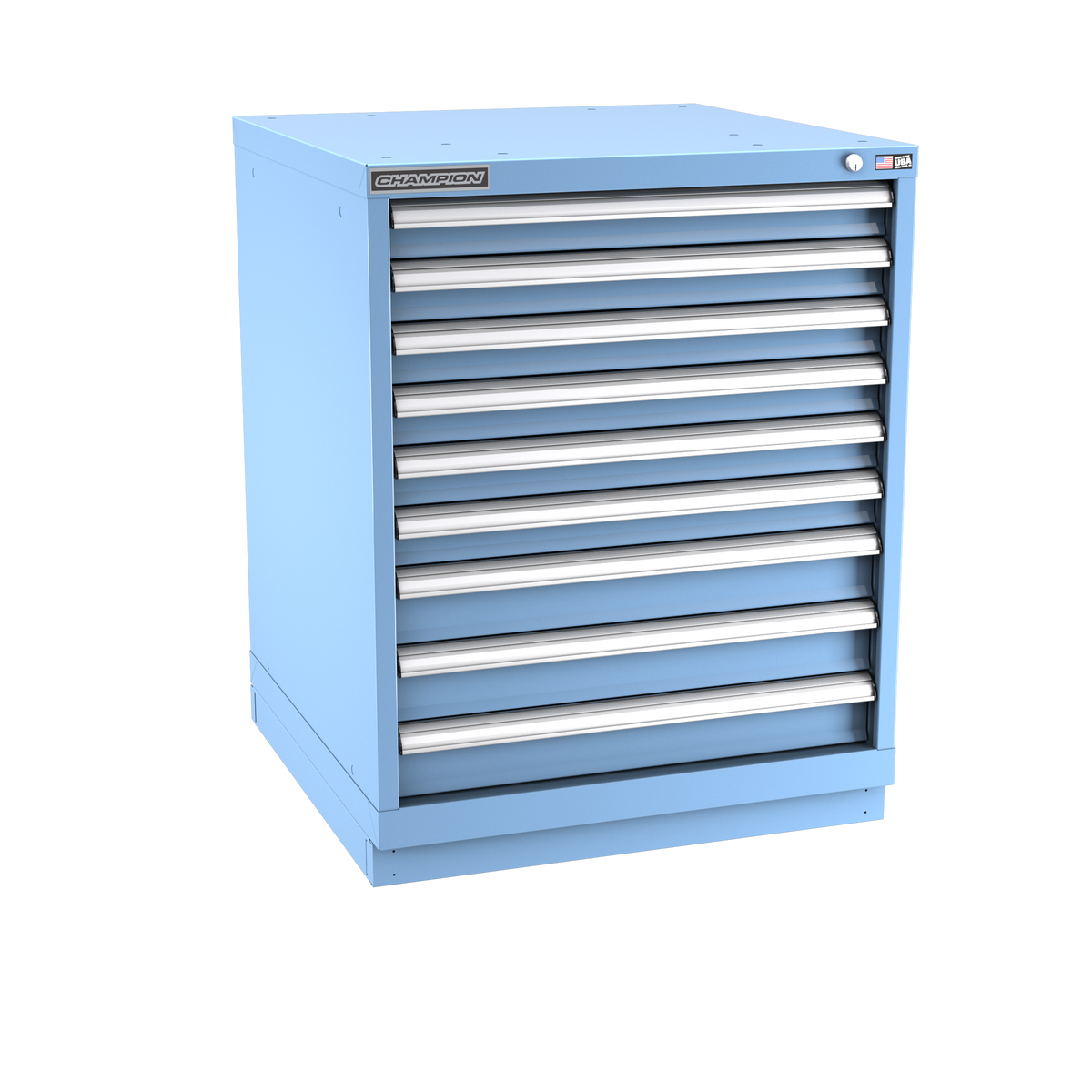 9-Drawer Modular Cabinet SW0901 | 28-1/4"W x 35-7/8"H x 28-1/2"D light blue