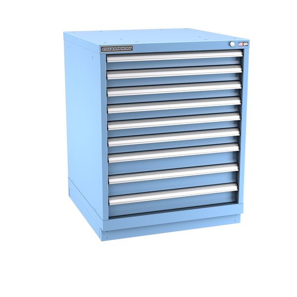 9-Drawer Modular Cabinet SW0901 | 28-1/4"W x 35-7/8"H x 28-1/2"D light blue