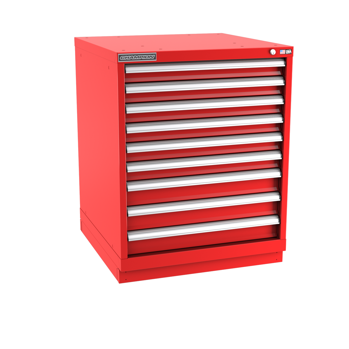 9-Drawer Modular Cabinet SW0901 | 28-1/4"W x 35-7/8"H x 28-1/2"D red