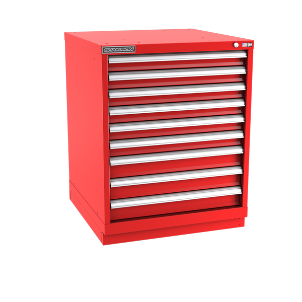 9-Drawer Modular Cabinet SW0901 | 28-1/4"W x 35-7/8"H x 28-1/2"D red