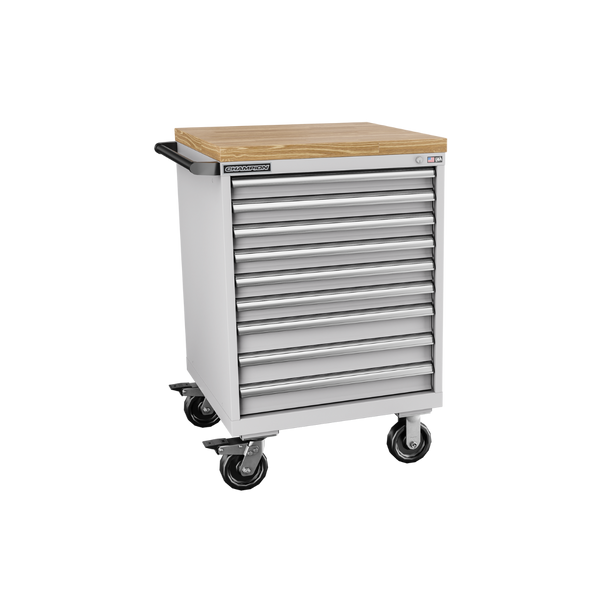 9-Drawer Mobile Modular Cabinet SW0901IL | 28-1/4"W x 43-1/4"H x 28-1/2"D light grey