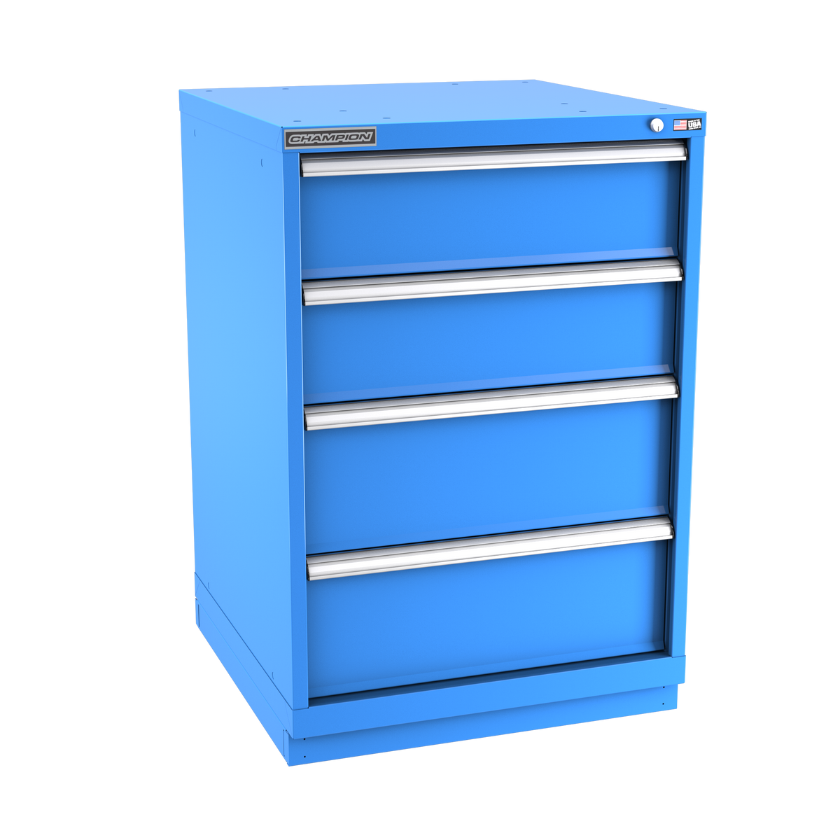 4-Drawer Modular Cabinet SW0401 | 28-1/4"W x 41-3/4"H x 28-1/2"D bright blue