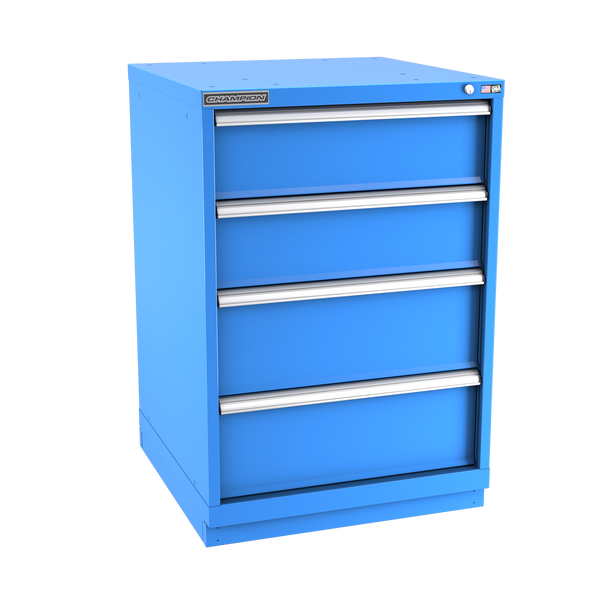 4-Drawer Modular Cabinet SW0401 | 28-1/4"W x 41-3/4"H x 28-1/2"D bright blue