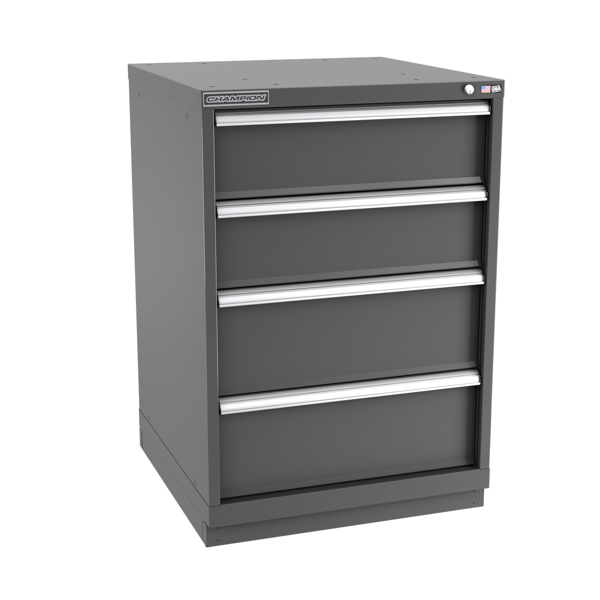 4-Drawer Modular Cabinet SW0401 | 28-1/4"W x 41-3/4"H x 28-1/2"D dark grey