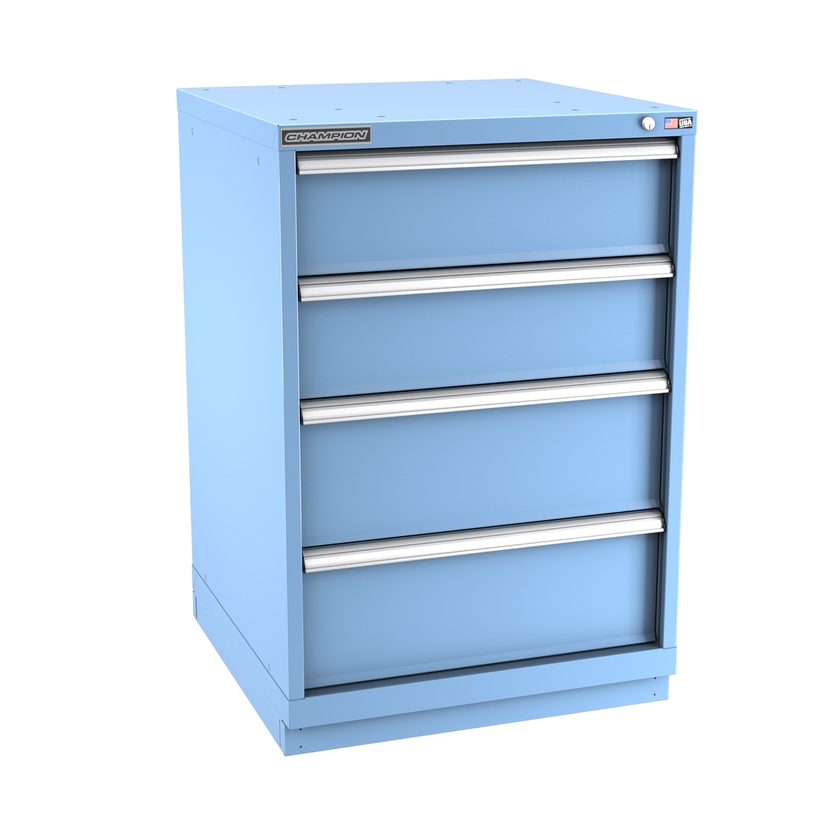 4-Drawer Modular Cabinet SW0401 | 28-1/4"W x 41-3/4"H x 28-1/2"D light blue