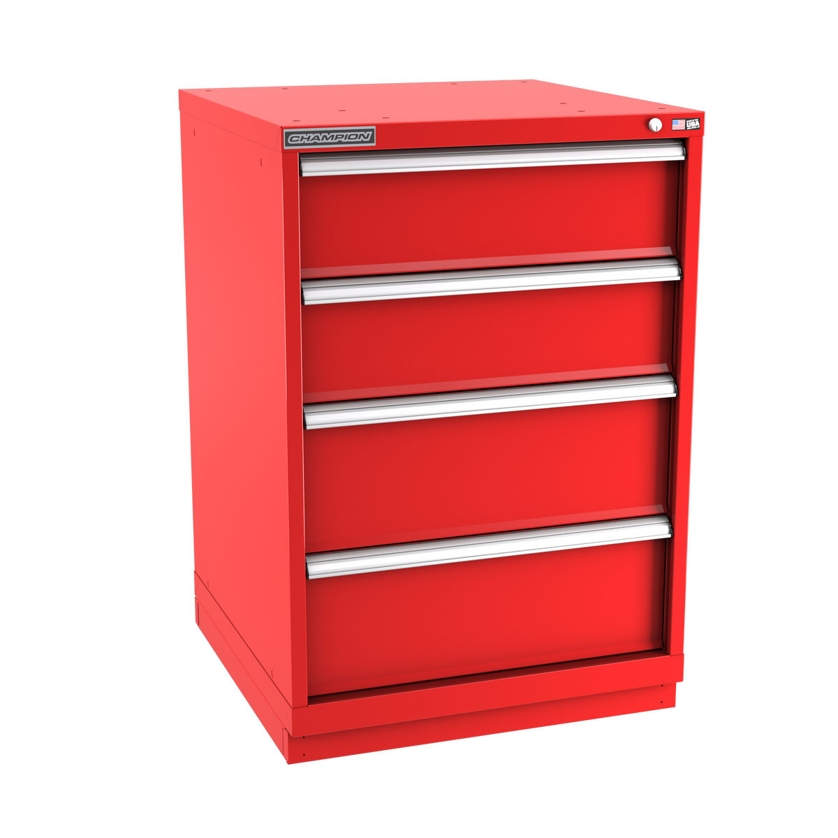 4-Drawer Modular Cabinet SW0401 | 28-1/4"W x 41-3/4"H x 28-1/2"D red