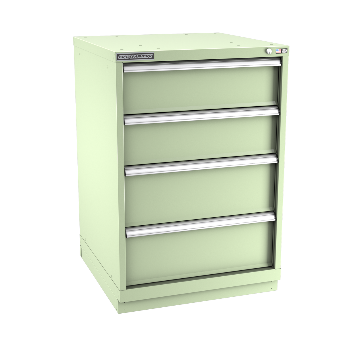 4-Drawer Modular Cabinet SW0401 | 28-1/4"W x 41-3/4"H x 28-1/2"D seafoam green