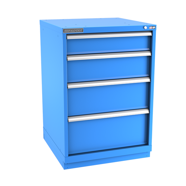 4-Drawer Modular Cabinet SW0402 | 28-1/4"W x 41-3/4"H x 28-1/2"D bright blue