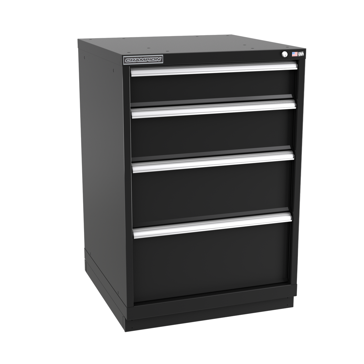 4-Drawer Modular Cabinet SW0402 | 28-1/4"W x 41-3/4"H x 28-1/2"D black