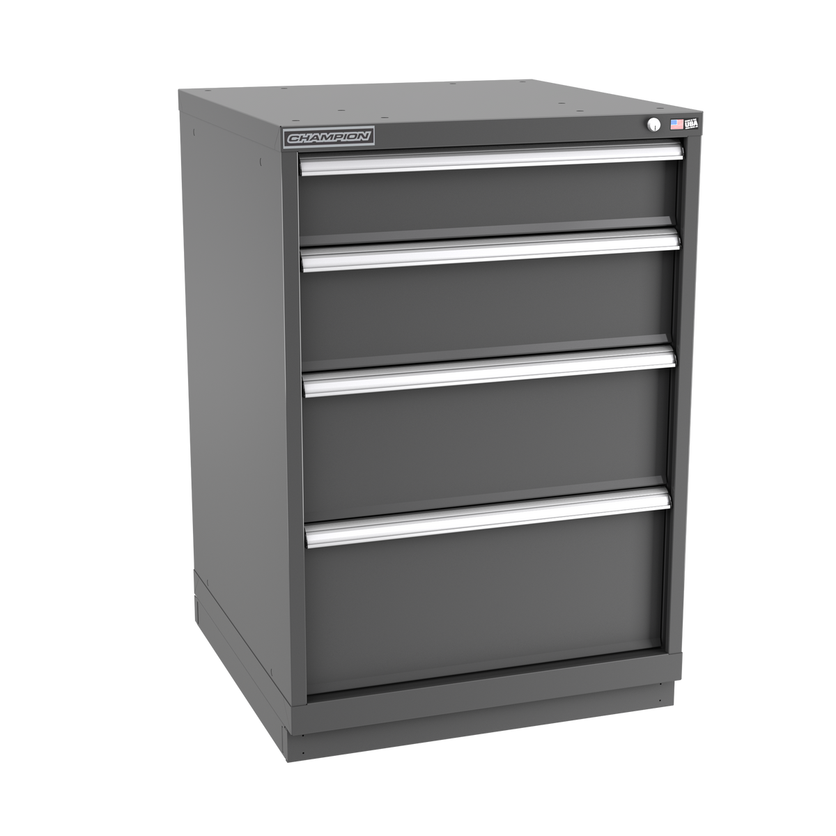 4-Drawer Modular Cabinet SW0402 | 28-1/4"W x 41-3/4"H x 28-1/2"D dark grey