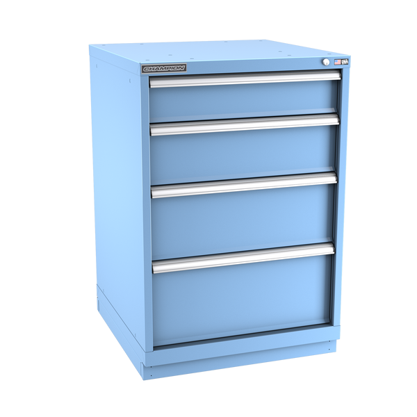 4-Drawer Modular Cabinet SW0402 | 28-1/4"W x 41-3/4"H x 28-1/2"D light blue