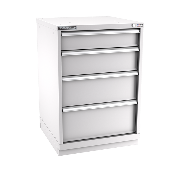 4-Drawer Modular Cabinet SW0402 | 28-1/4"W x 41-3/4"H x 28-1/2"D light grey