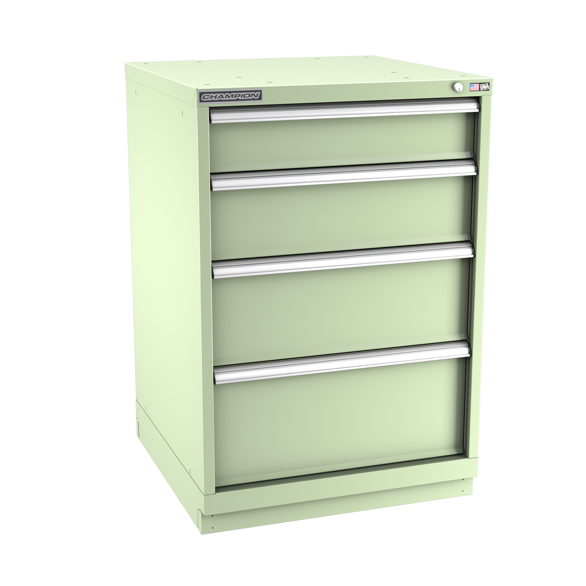 4-Drawer Modular Cabinet SW0402 | 28-1/4"W x 41-3/4"H x 28-1/2"D seafoam green