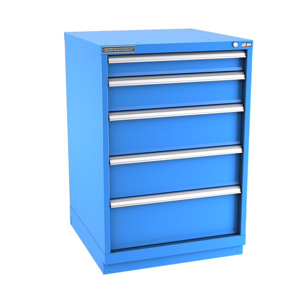 5-Drawer Modular Cabinet SW0501 | 28-1/4"W x 41-3/4"H x 28-1/2"D bright blue