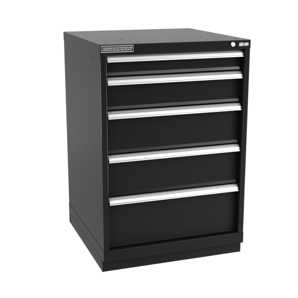 5-Drawer Modular Cabinet SW0501 | 28-1/4"W x 41-3/4"H x 28-1/2"D black