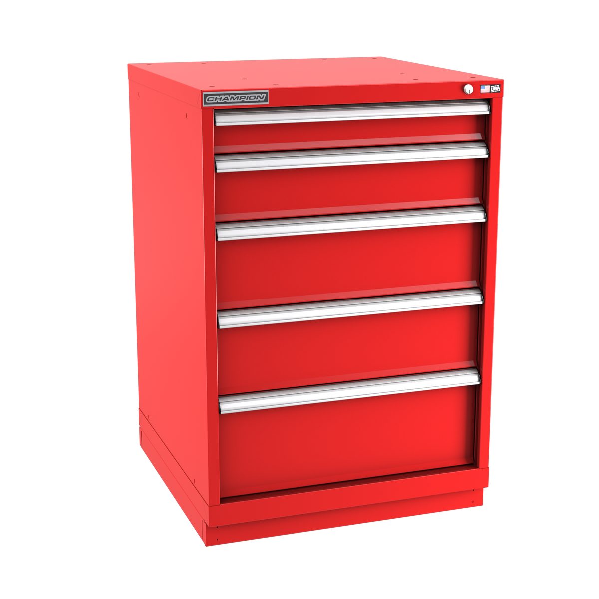 5-Drawer Modular Cabinet SW0501 | 28-1/4"W x 41-3/4"H x 28-1/2"D red