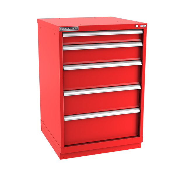 5-Drawer Modular Cabinet SW0501 | 28-1/4"W x 41-3/4"H x 28-1/2"D red