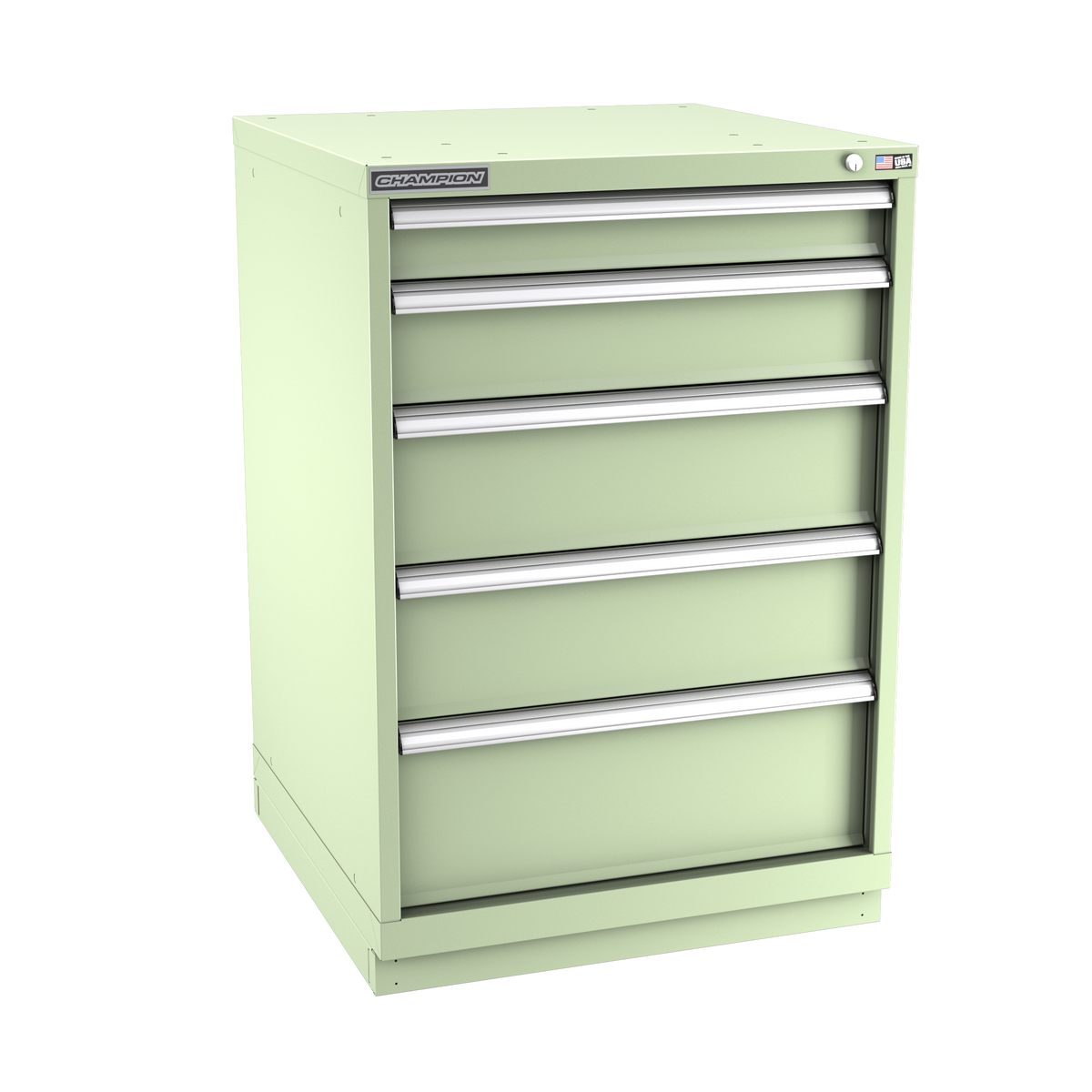 5-Drawer Modular Cabinet SW0501 | 28-1/4"W x 41-3/4"H x 28-1/2"D seafoam green