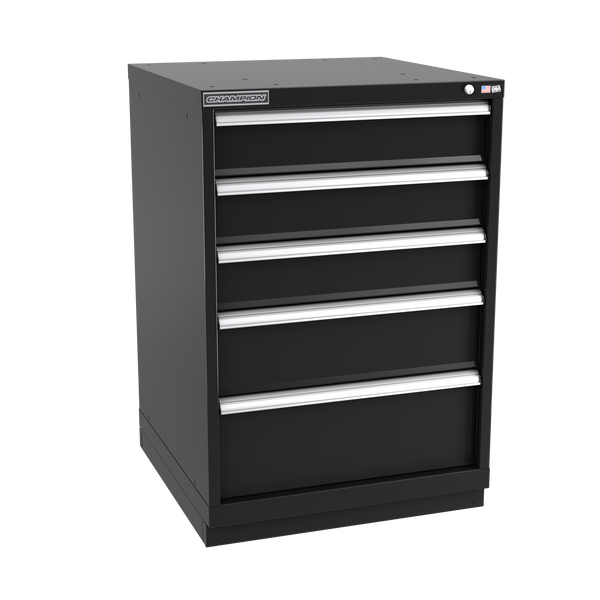 5-Drawer Modular Cabinet SW0502 | 28-1/4"W x 41-3/4"H x 28-1/2"D black