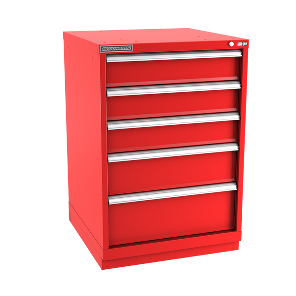 5-Drawer Modular Cabinet SW0502 | 28-1/4"W x 41-3/4"H x 28-1/2"D red