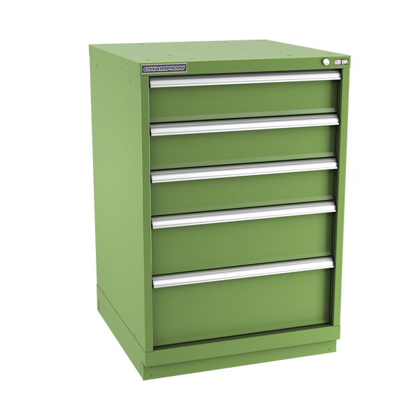 5-Drawer Modular Cabinet SW0502 | 28-1/4"W x 41-3/4"H x 28-1/2"D vista green