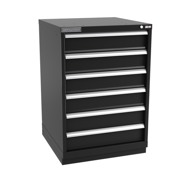 6-Drawer Modular Cabinet SW0601 | 28-1/4"W x 41-3/4"H x 28-1/2"D black