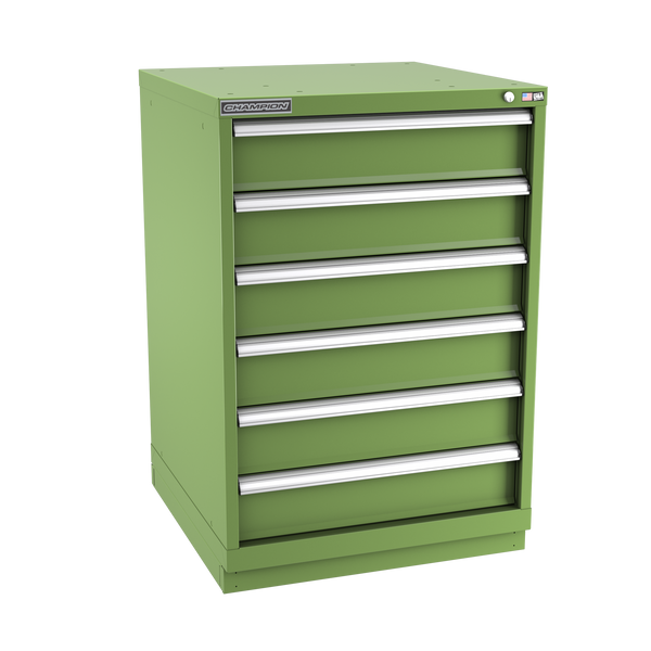 6-Drawer Modular Cabinet SW0601 | 28-1/4"W x 41-3/4"H x 28-1/2"D vista green