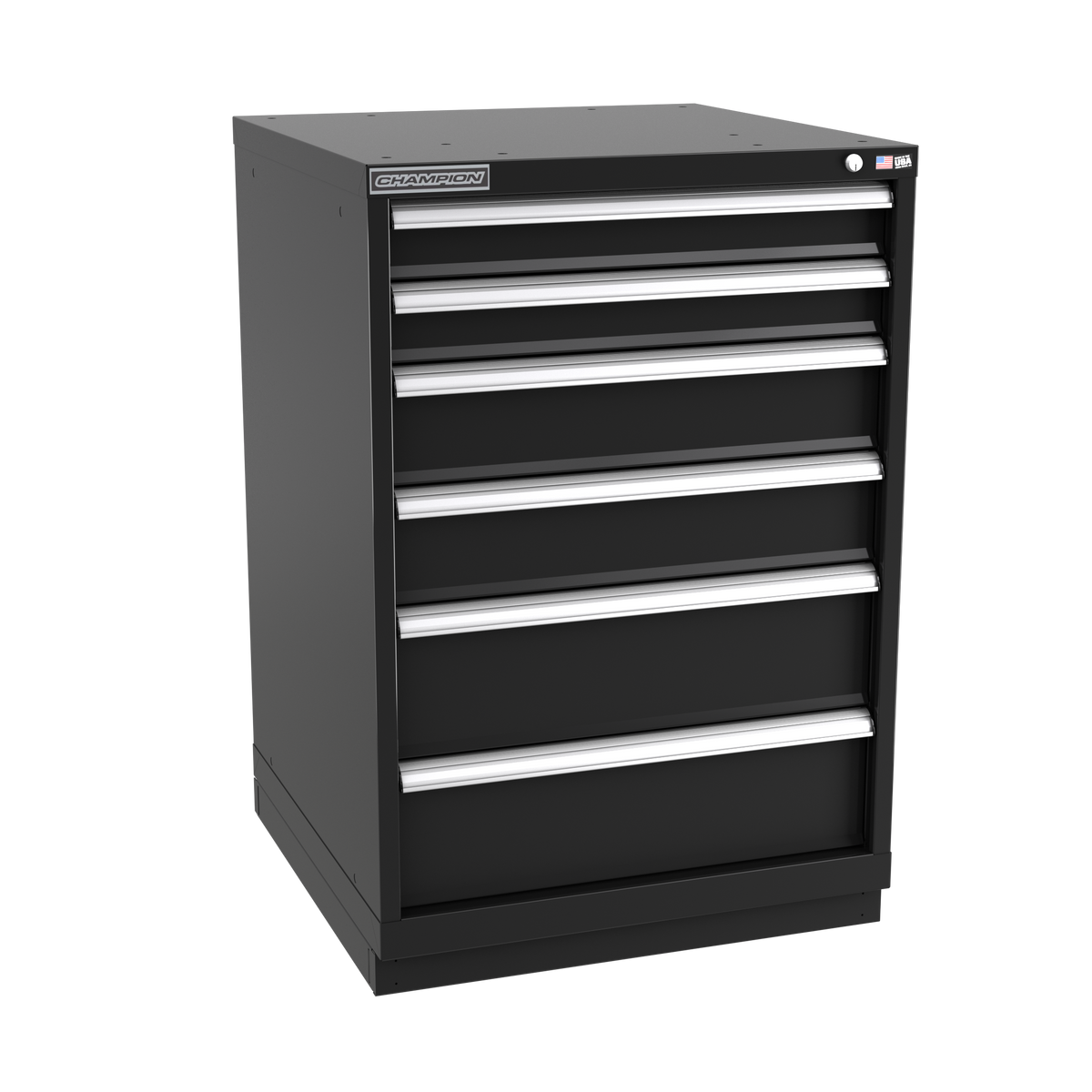 6-Drawer Modular Cabinet SW0602 | 28-1/4"W x 41-3/4"H x 28-1/2"D black