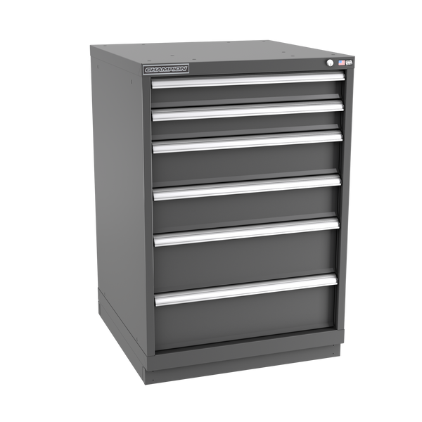 6-Drawer Modular Cabinet SW0602 | 28-1/4"W x 41-3/4"H x 28-1/2"D dark grey