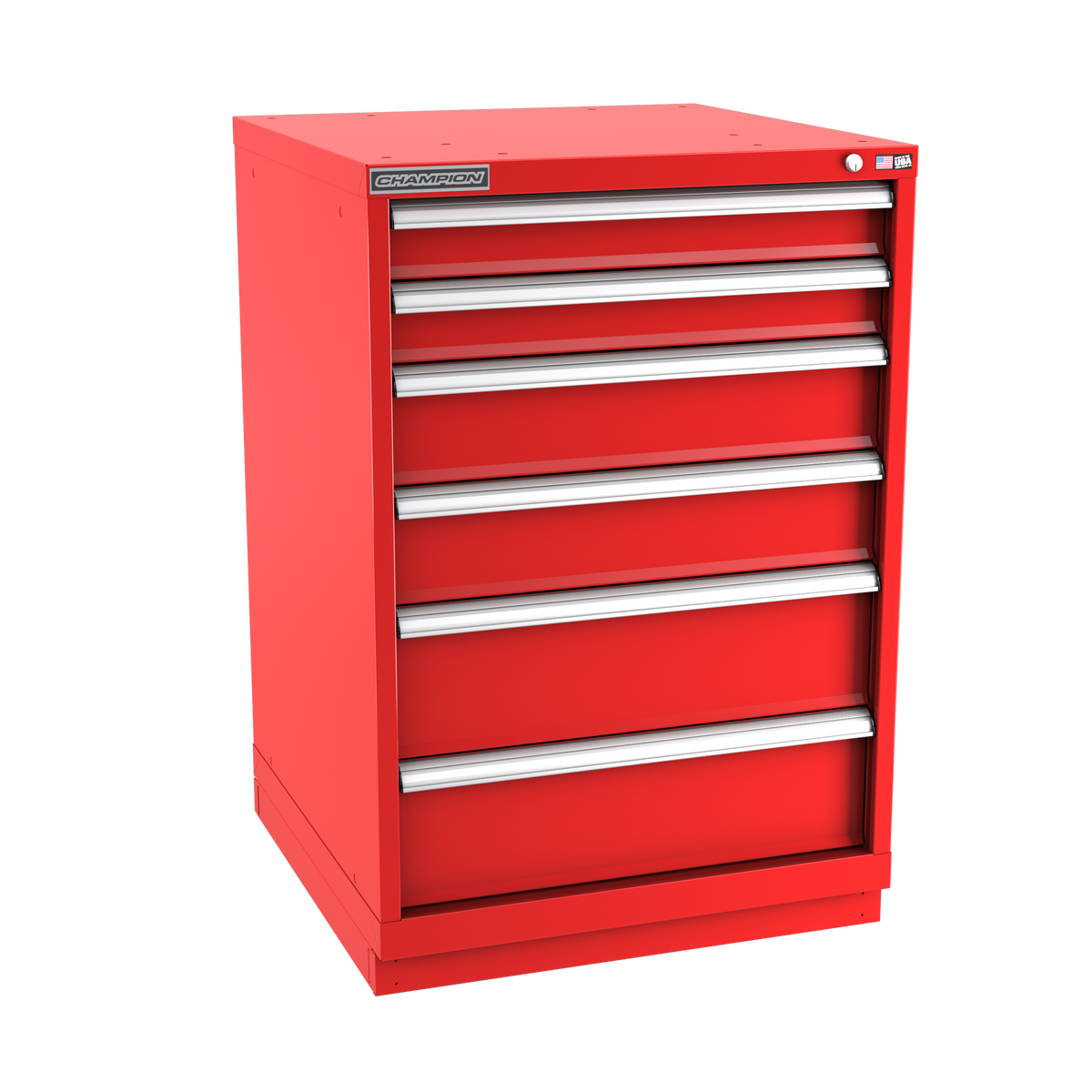 6-Drawer Modular Cabinet SW0602 | 28-1/4"W x 41-3/4"H x 28-1/2"D red