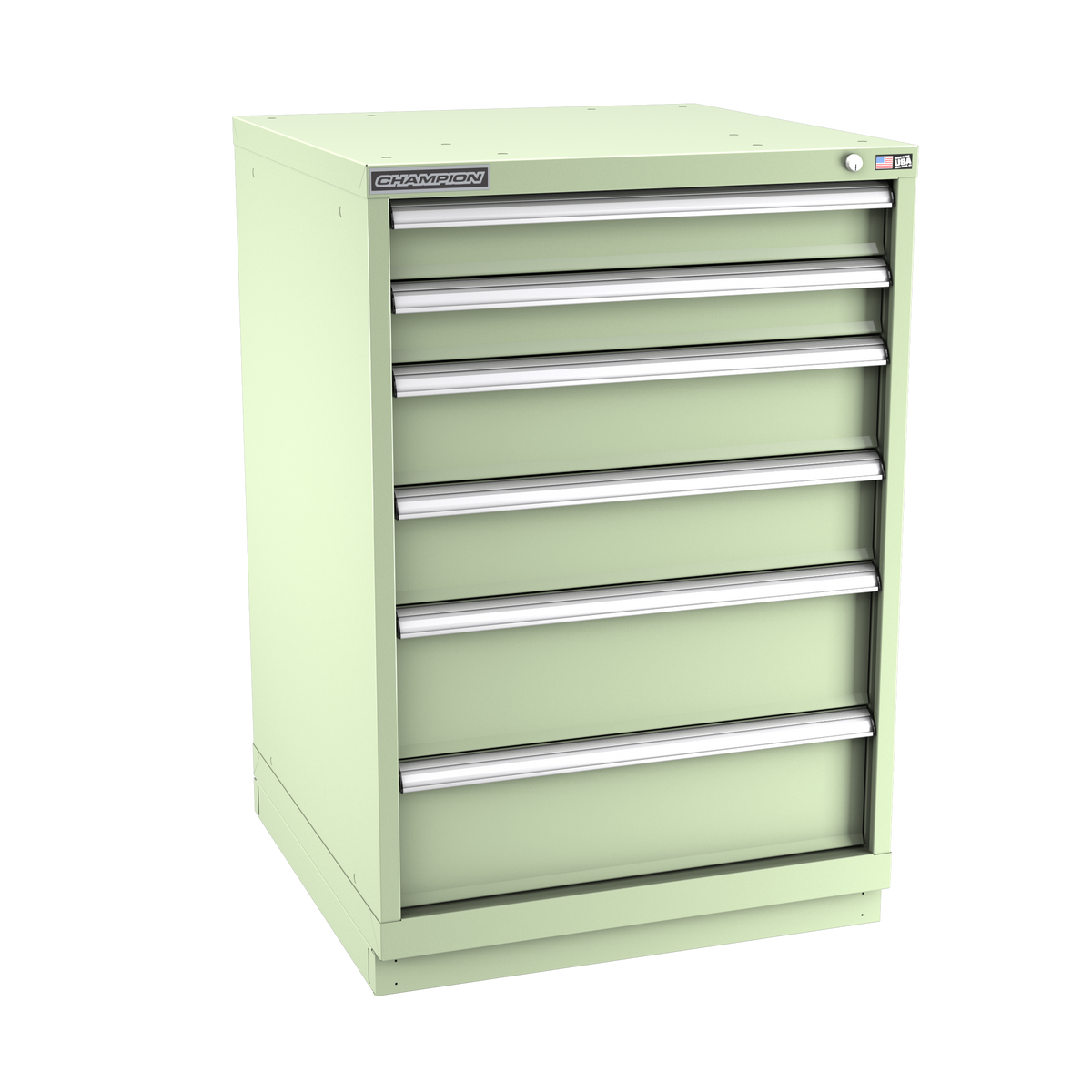 6-Drawer Modular Cabinet SW0602 | 28-1/4"W x 41-3/4"H x 28-1/2"D seafoam green