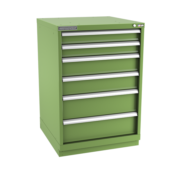 6-Drawer Modular Cabinet SW0602 | 28-1/4"W x 41-3/4"H x 28-1/2"D vista green