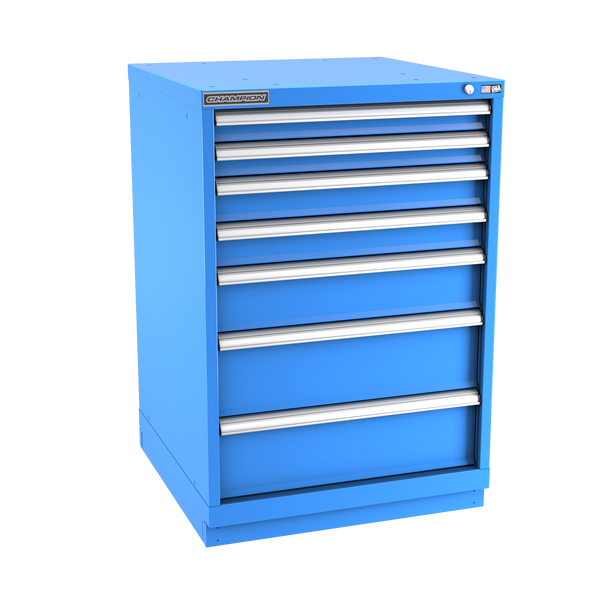 7-Drawer Modular Cabinet SW0701 | 28-1/4"W x 41-3/4"H x 28-1/2"D bright blue