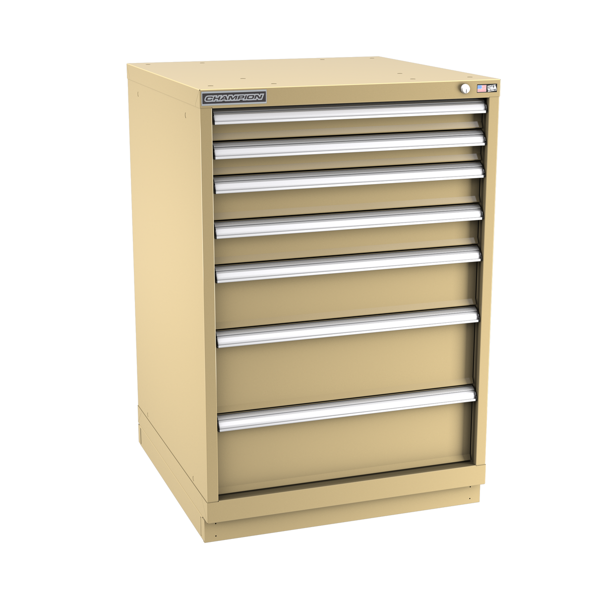 7-Drawer Modular Cabinet SW0701 | 28-1/4"W x 41-3/4"H x 28-1/2"D beige