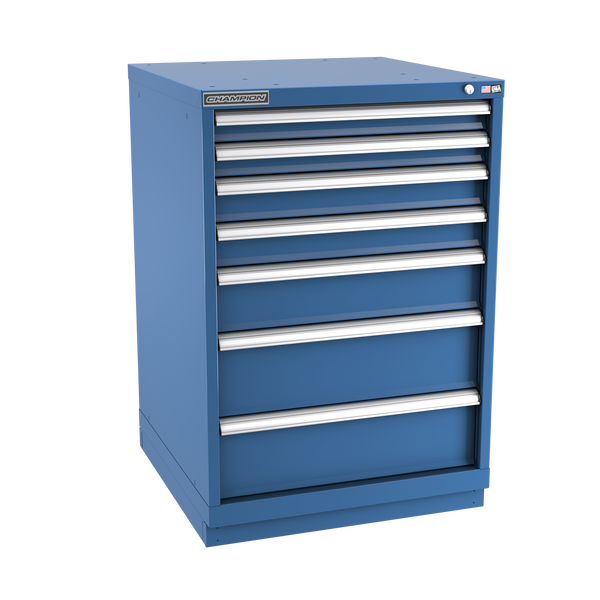 7-Drawer Modular Cabinet SW0701 | 28-1/4"W x 41-3/4"H x 28-1/2"D dark blue